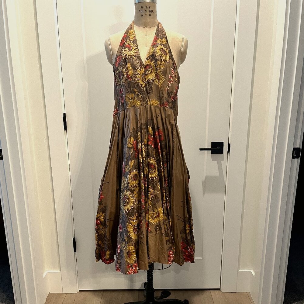 Vintage Jackie Morgan California Halter Dress